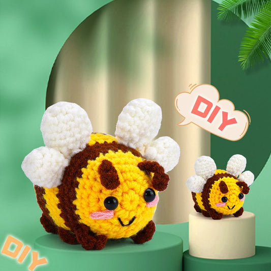 DIY Crochet Kit  Cartoon Bee Doll Set with English Instructions
