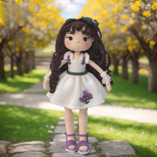 Handmade Crochet Kaila Doll – Soft Knitted Toy for Girls & Room Decor